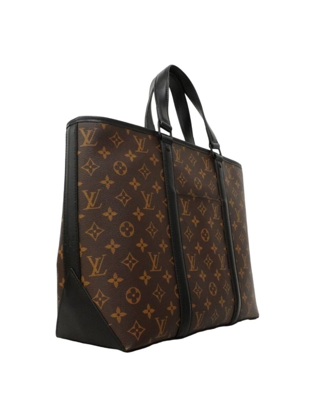 Louis Vuitton Tote Monogram Macassar Weekend PM Brown Noir 2-Way - Picture 2 of 10